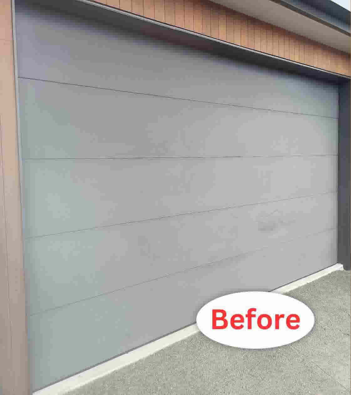 Faded surface before colour restoration